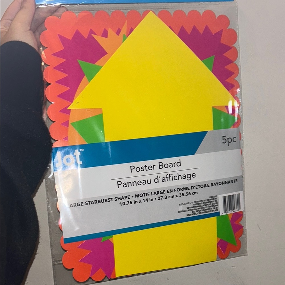 Jet Starburst Shape Poster Board Set